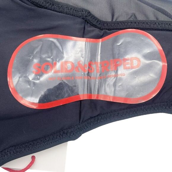 NWT Solid & Striped The Emily Mesh Bikini Bottom Black Size Large Swim Bottoms - Picture 6 of 12